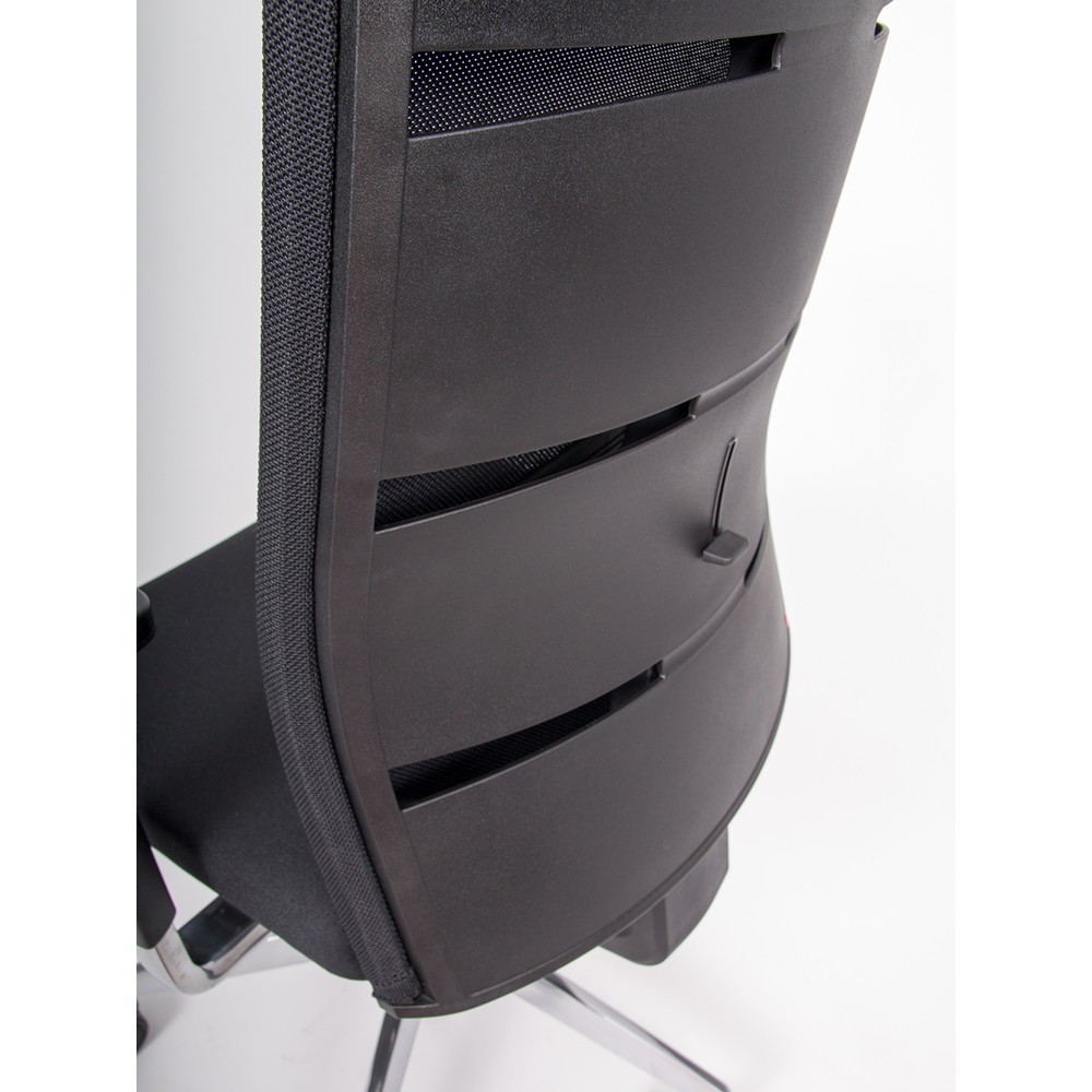Productafbeelding nr. 3: Bureaustoel lento agilis matrix MT13, 100% polyester, zwart, armleuningen met aluminium steunen