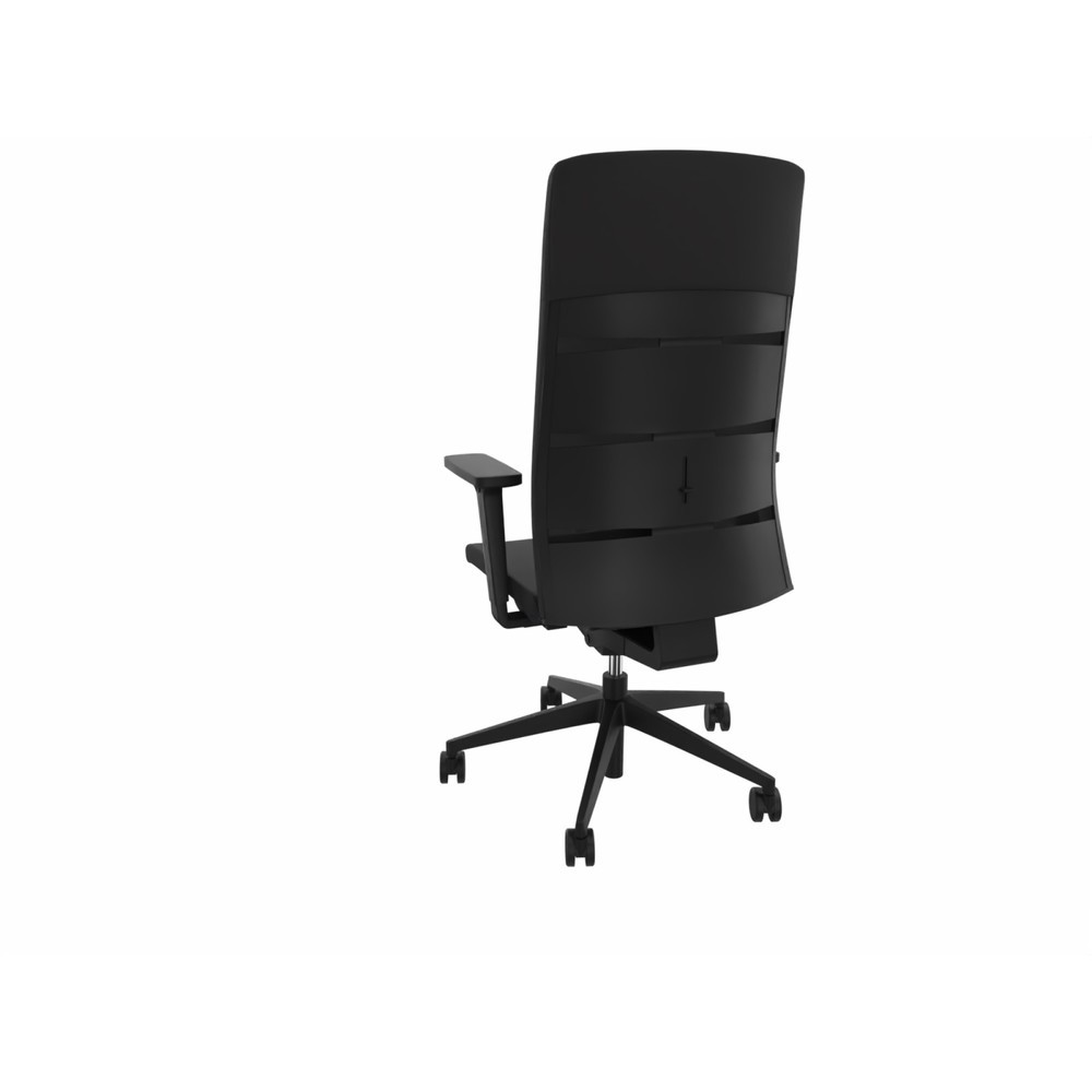 Productafbeelding nr. 3: Bureaustoel lento agilis matrix MT13, 100% polyester, zwart, armleuningen met kunststof steunen
