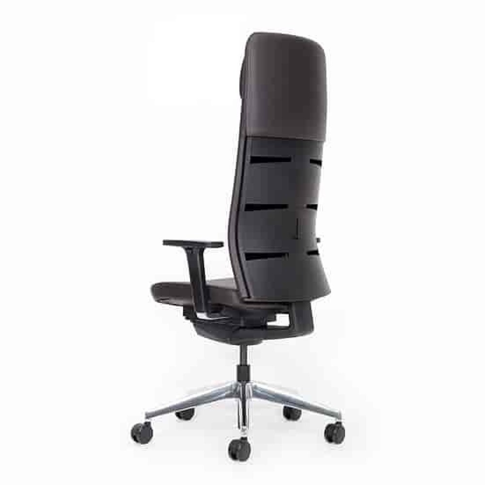 Productafbeelding nr. 2: Bureaustoel lento agilis matrix MT14, 100% echt leder, zwart