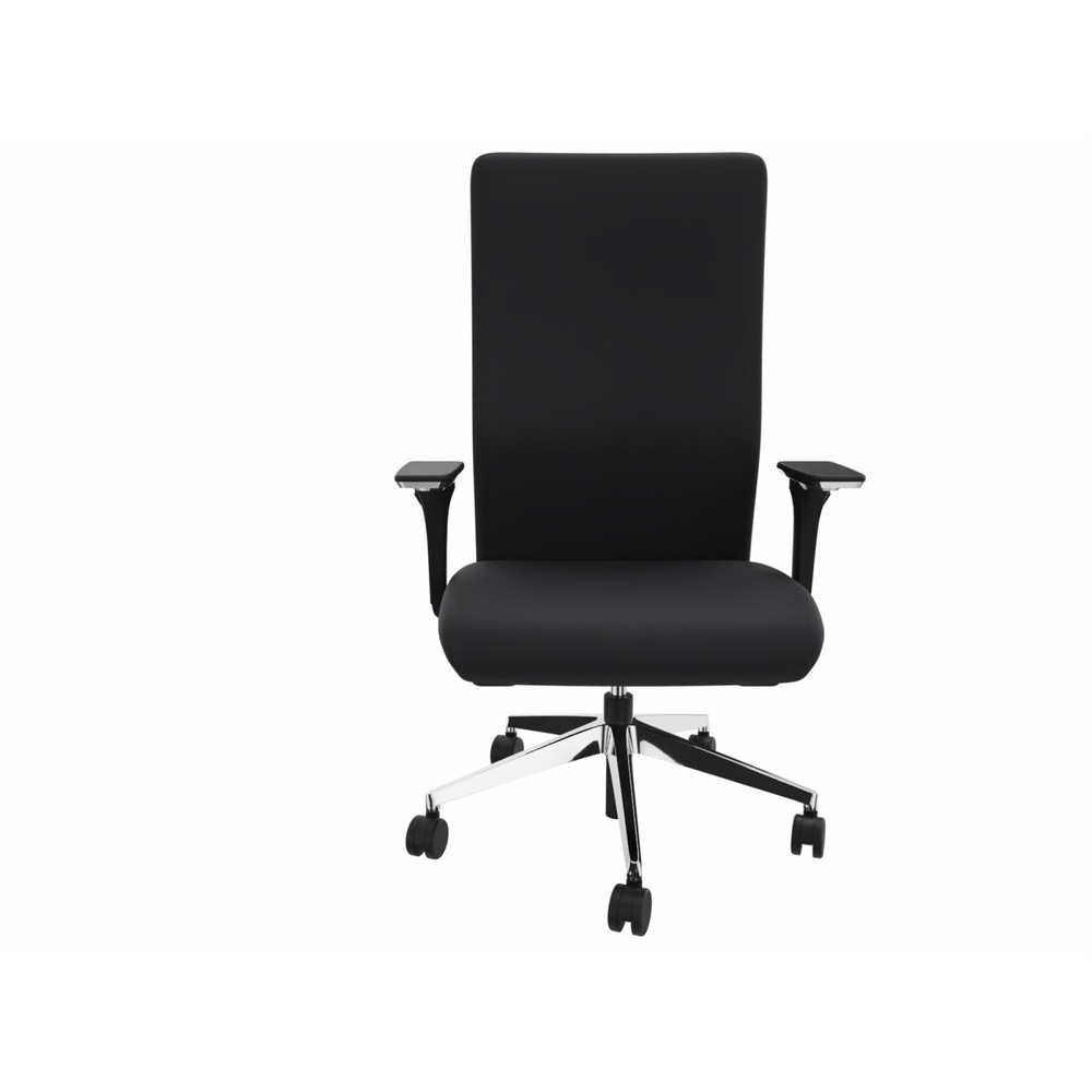 Product afbeelding: Bureaustoel lento agilis XL AG13, 100% echt leder, zwart