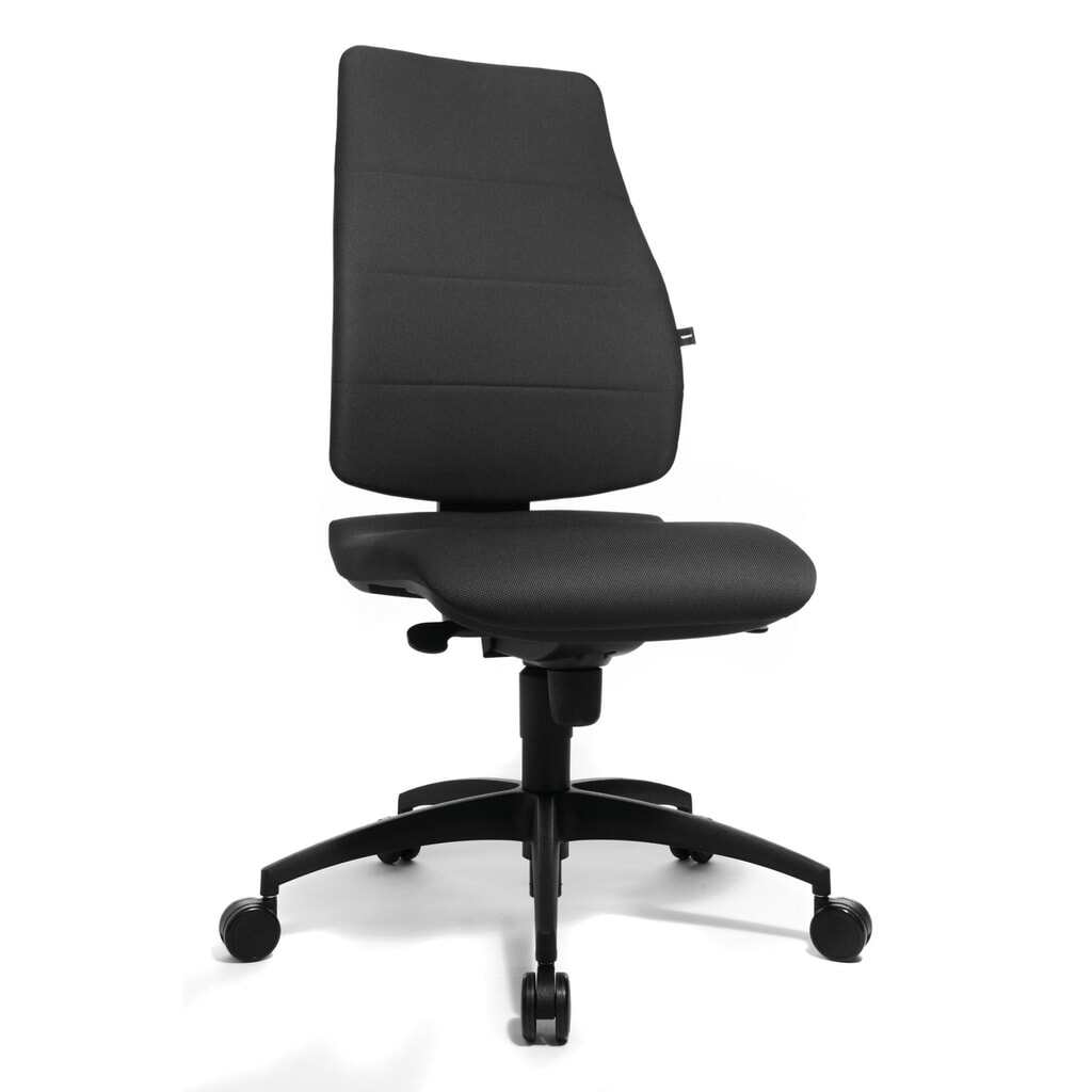 Bureaustoel, ergonomische zitting + leuning, antraciet Product afbeelding: Bureaustoel, ergonomische zitting + leuning, antraciet