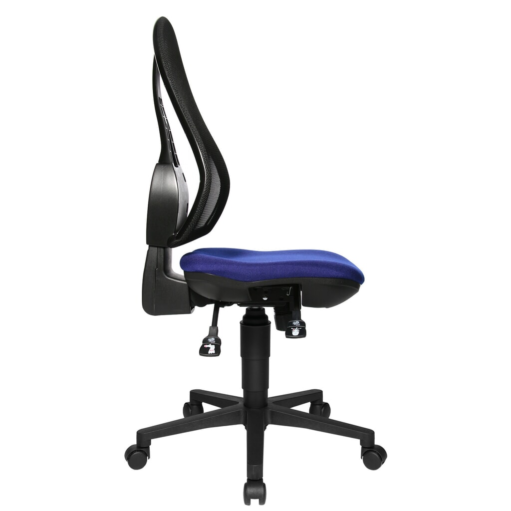 Antihernia-draaistoel netoptiek, blauw Productafbeelding nr. 2: Antihernia-draaistoel netoptiek, blauw