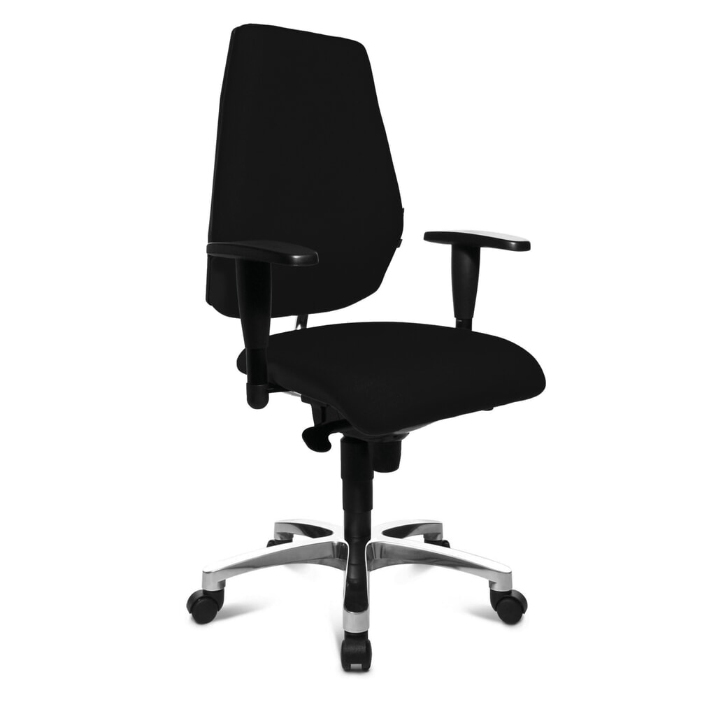 Product afbeelding: Fitness-draaistoelen, hg./brd. verstelb. armleuningen, zwart