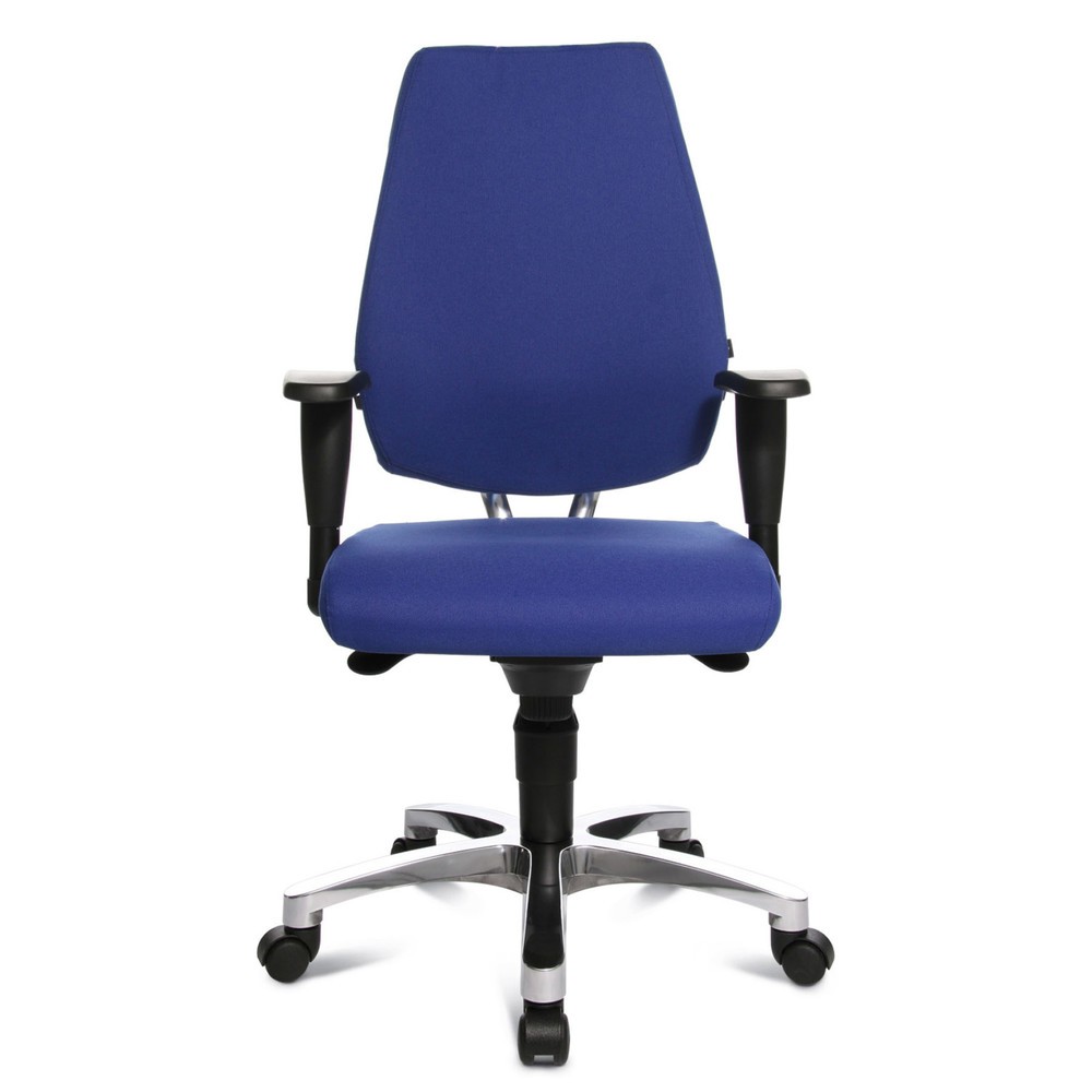 Product afbeelding: Fitness-draaistoelen, hg./brd. verstelb. armleun., kon.blauw