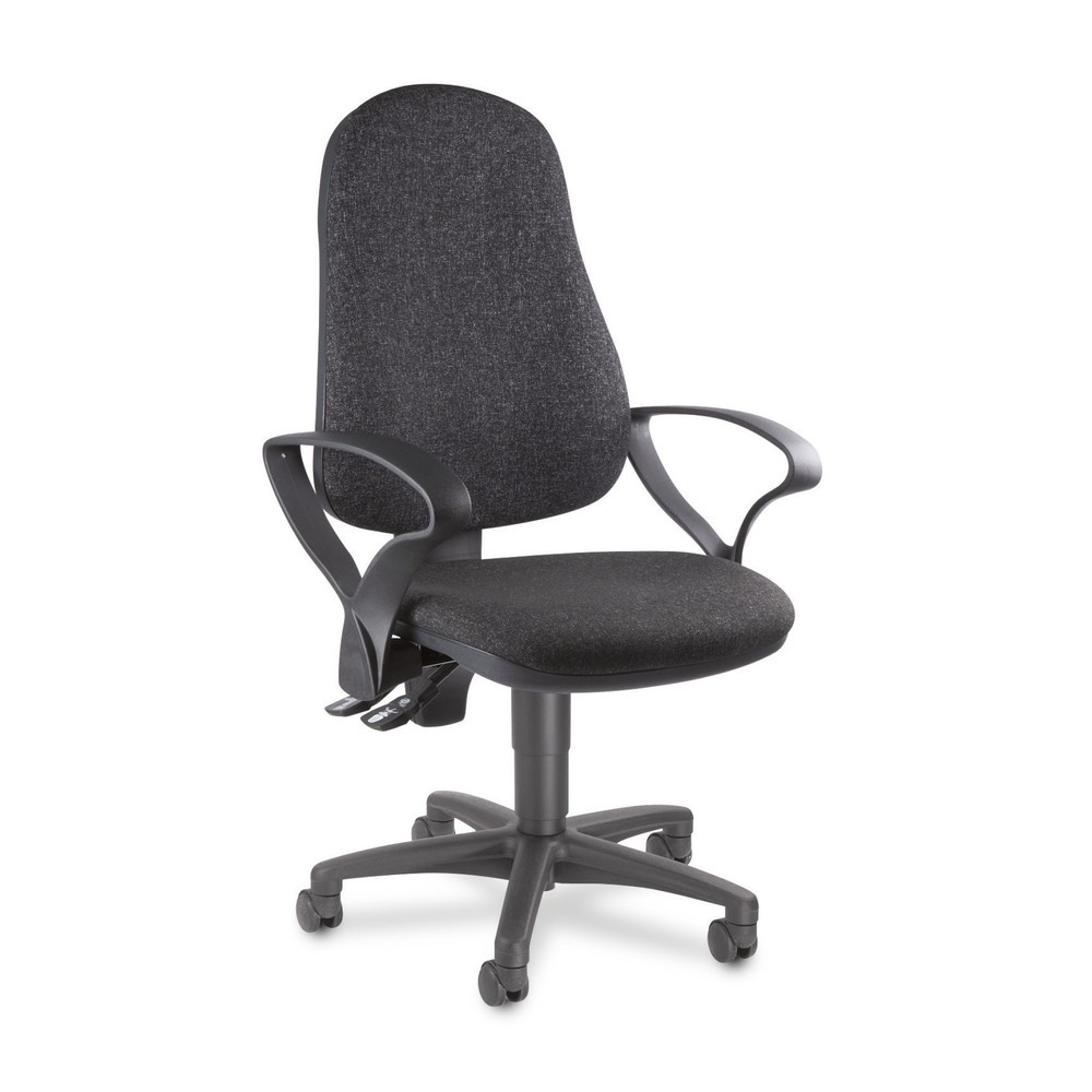 Productafbeelding nr. 2: Draaibare bureaustoel m ergonomische zitting, antracietgrijs