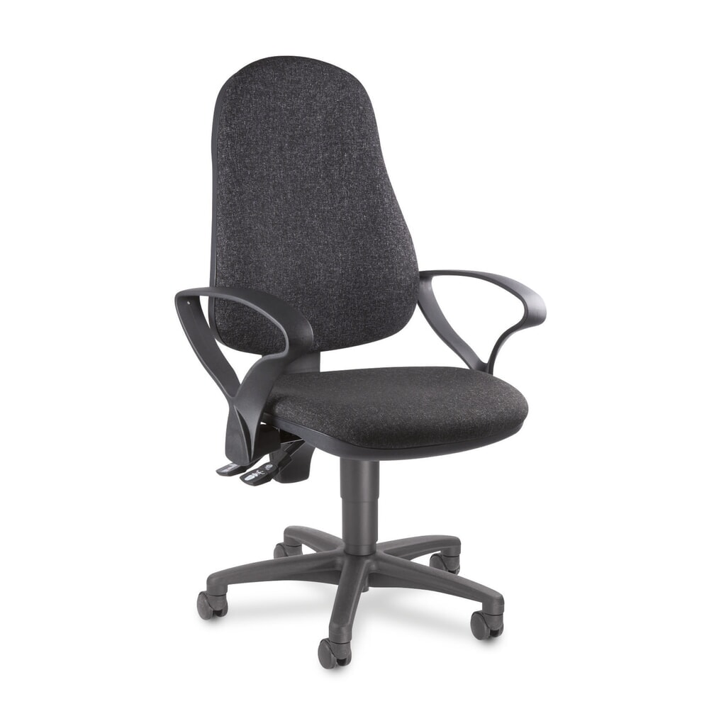 Productafbeelding nr. 2: Draaibare bureaustoel m ergonomische zitting, antracietgrijs