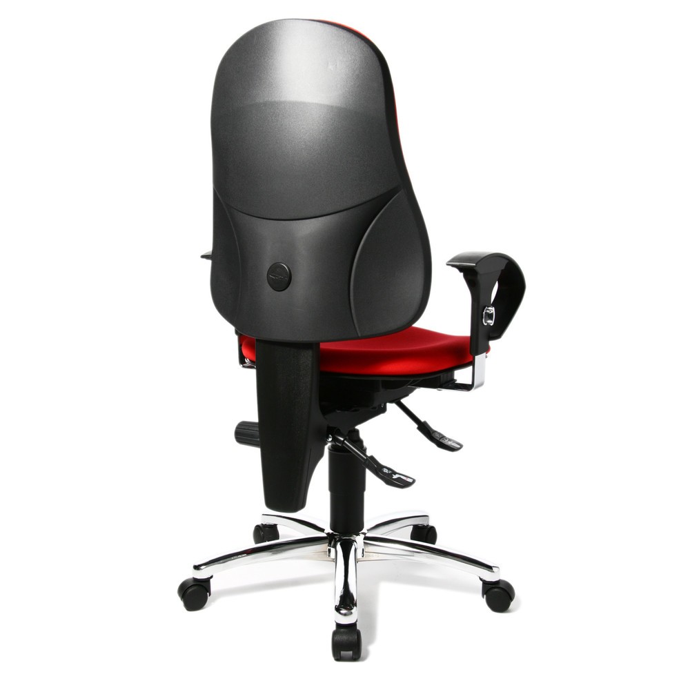 Productafbeelding nr. 3: Bureaustoel Topstar® Ortho 10, in hoogte verstelbare armleuningen, rood