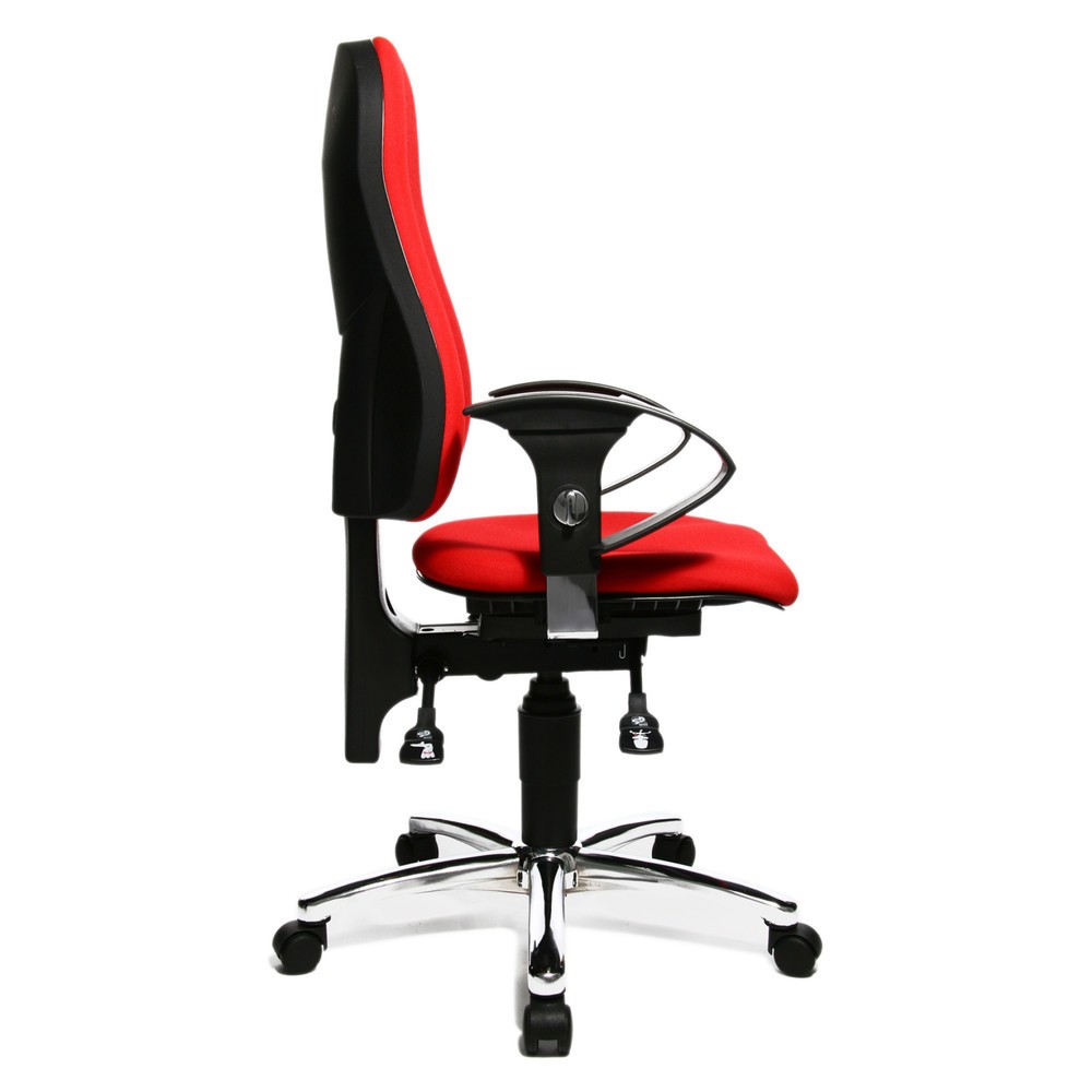 Productafbeelding nr. 4: Bureaustoel Topstar® Ortho 10, in hoogte verstelbare armleuningen, rood