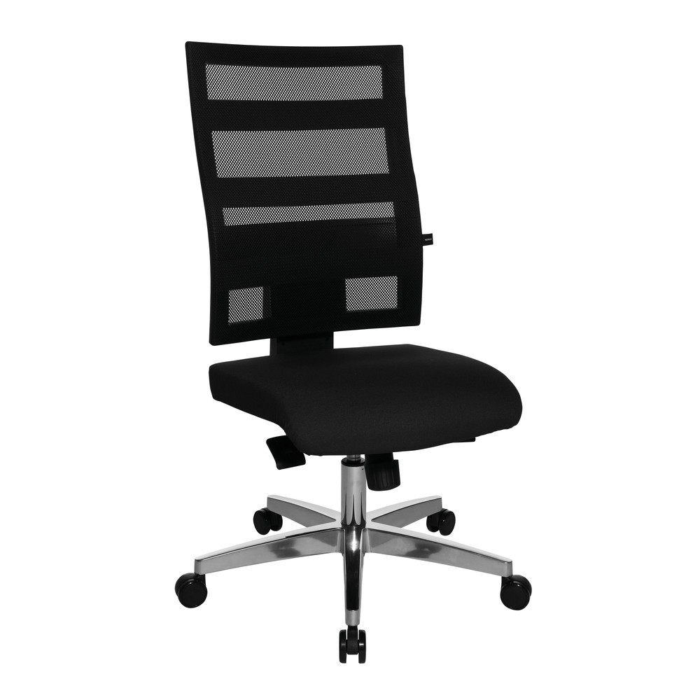 Productafbeelding nr. 2: Design-draaistoel in netoptiek met fitnessfunctie, zwart