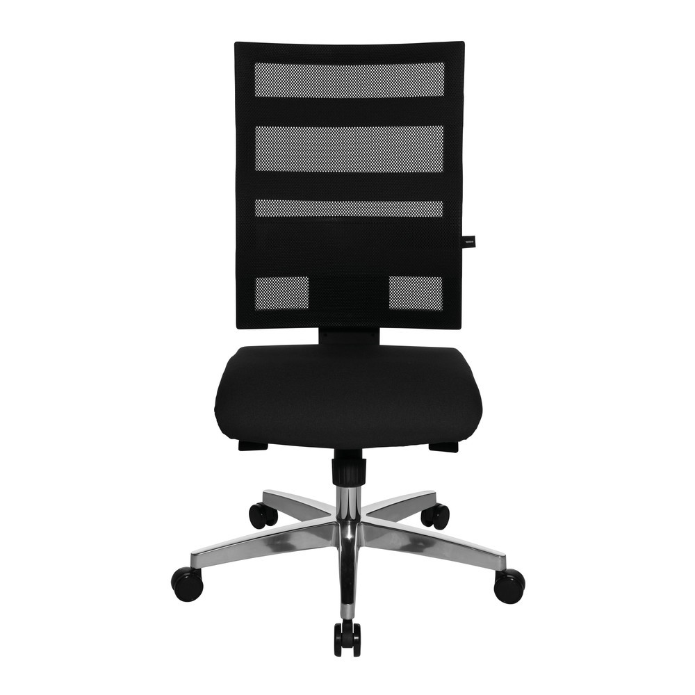Product afbeelding: Design-draaistoel in netoptiek met fitnessfunctie, zwart