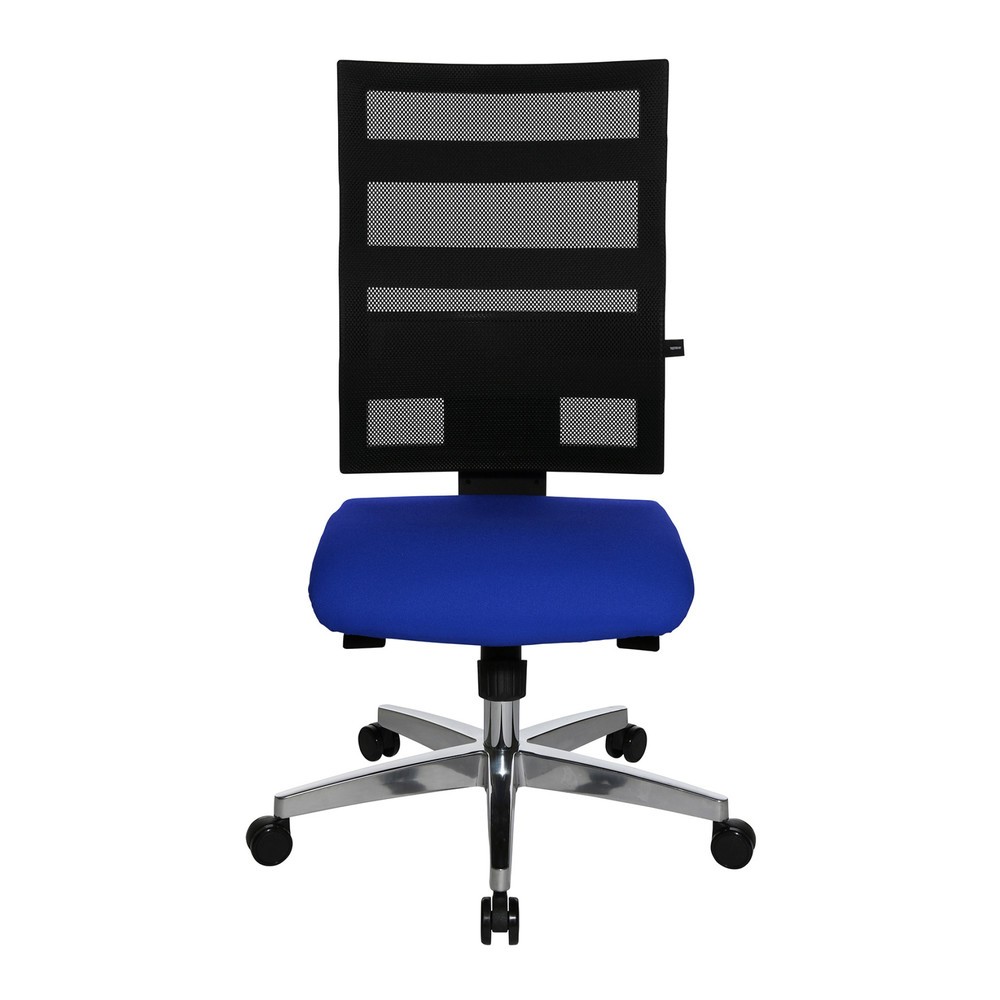 Product afbeelding: Design-draaistoel in netoptiek met fitnessfunctie, blauw