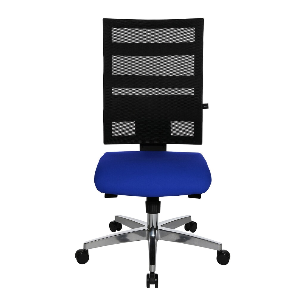 Product afbeelding: Design-draaistoel in netoptiek met fitnessfunctie, blauw