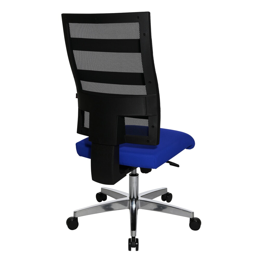 Design-draaistoel in netoptiek met fitnessfunctie, blauw Productafbeelding nr. 3: Design-draaistoel in netoptiek met fitnessfunctie, blauw