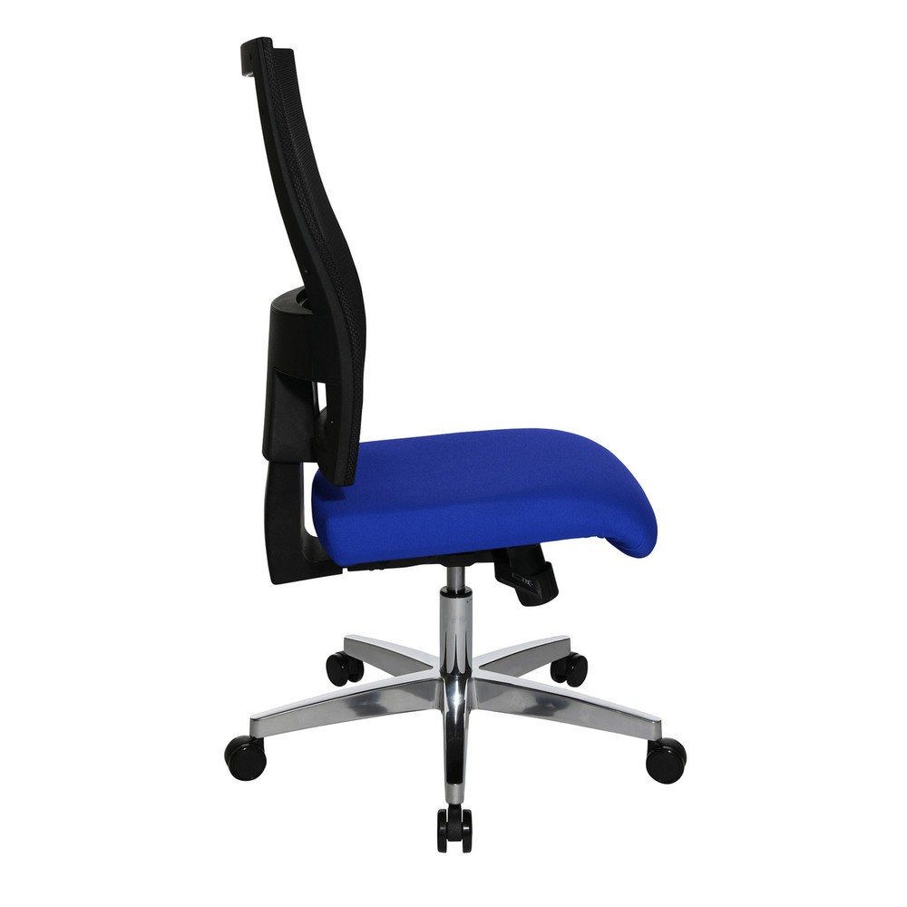 Productafbeelding nr. 4: Design-draaistoel in netoptiek met fitnessfunctie, blauw