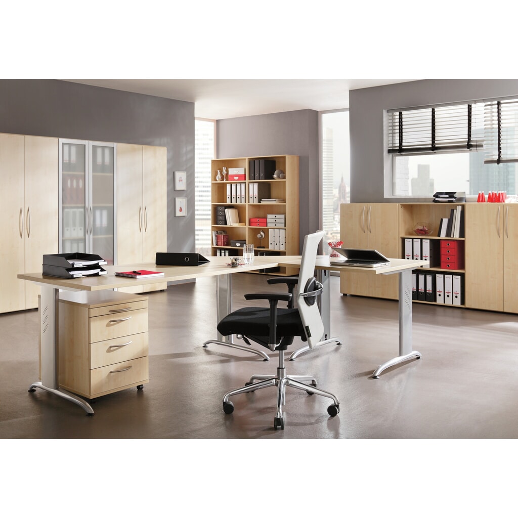 Ladekast op wielen Akzent, hxbxd 590 x 428 x 580 mm, wit Product afbeelding: Ladekast op wielen Akzent, hxbxd 590 x 428 x 580 mm, wit