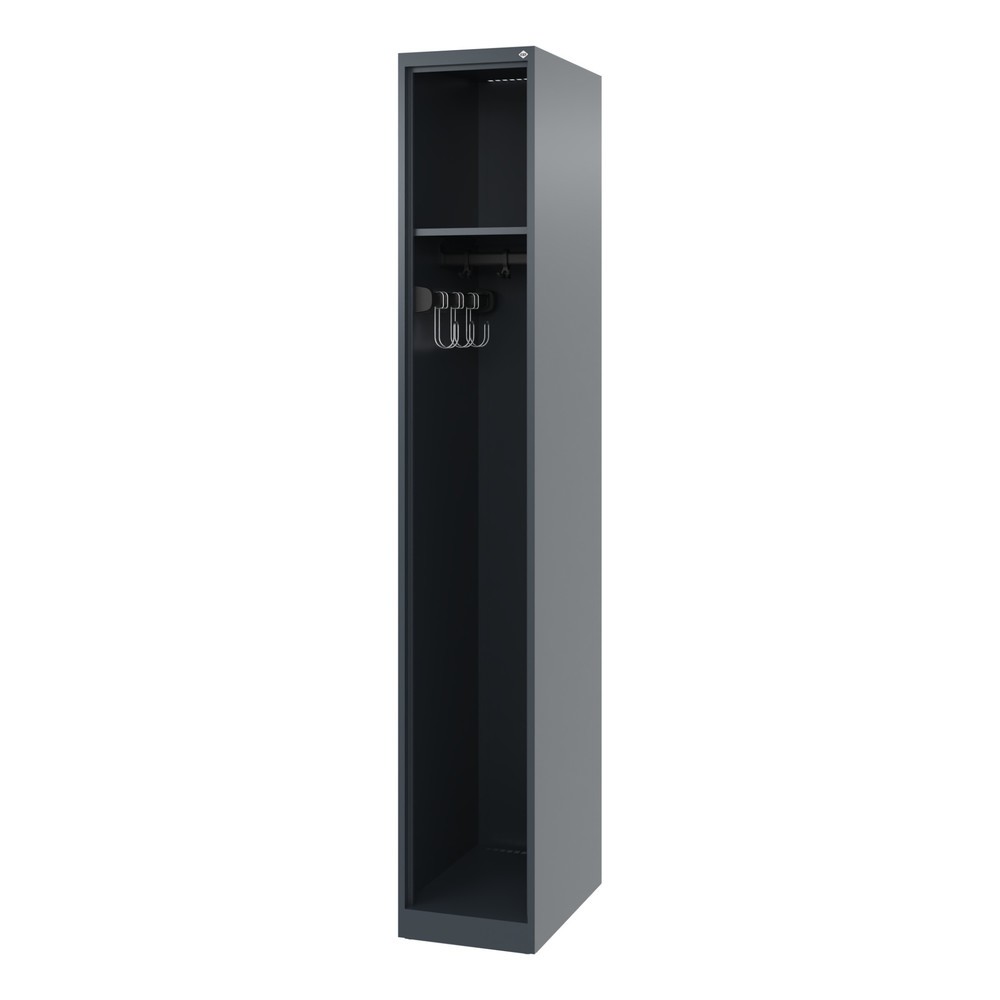 Product afbeelding: C+P brandweerkast EXPERT, vloerglijders, 1 compartiment, hxbxd 1.850 x 300 x 500 mm, antracietgrijs