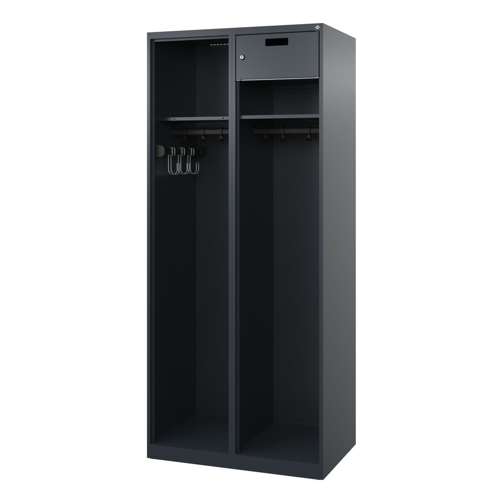 Productafbeelding nr. 4: C+P brandweerkast KOMBI Open, vloerglijders, 1 compartiment, hxbxd 1.850 x 800 x 500 mm, antracietgrijs