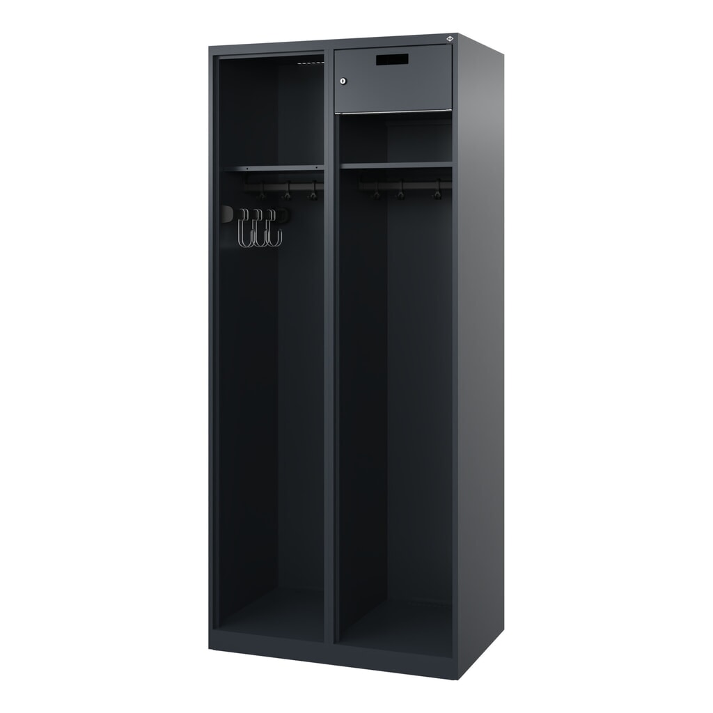 Productafbeelding nr. 4: C+P brandweerkast KOMBI Open, vloerglijders, 1 compartiment, hxbxd 1.850 x 800 x 500 mm, antracietgrijs