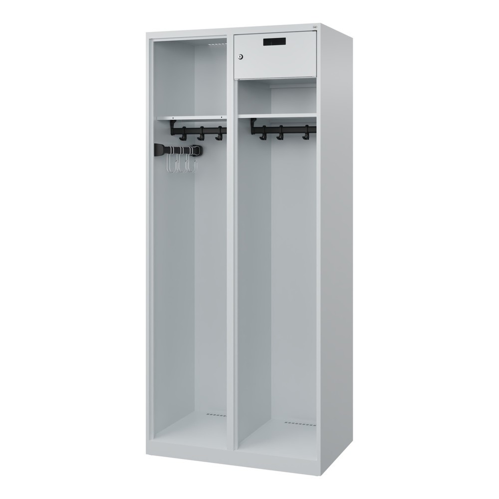 Productafbeelding nr. 4: C+P brandweerkast KOMBI Open, vloerglijders, 1 compartiment, hxbxd 1.850 x 800 x 500 mm, lichtgrijs