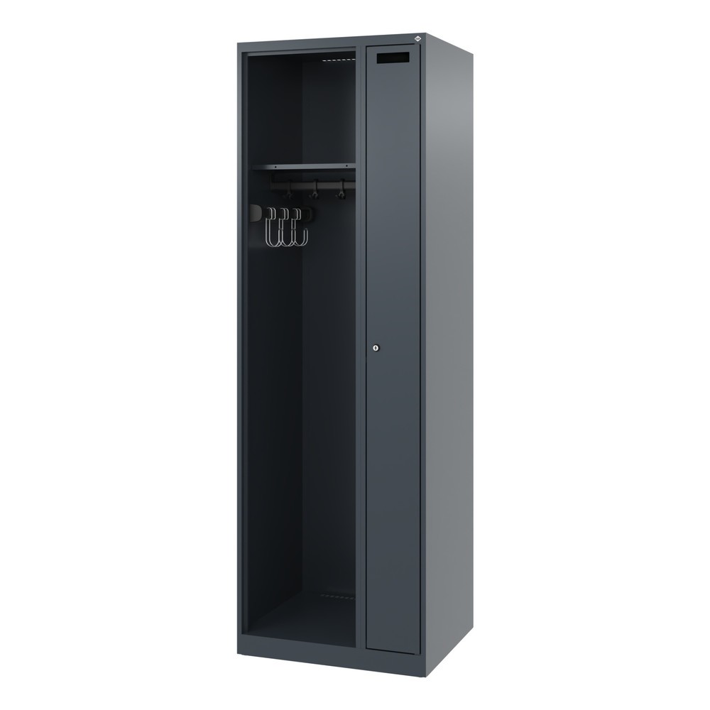 Productafbeelding nr. 5: C+P brandweerkast KOMBI, vloerglijders, 1 compartiment, hxbxd 1.850 x 600 x 500 mm, antracietgrijs