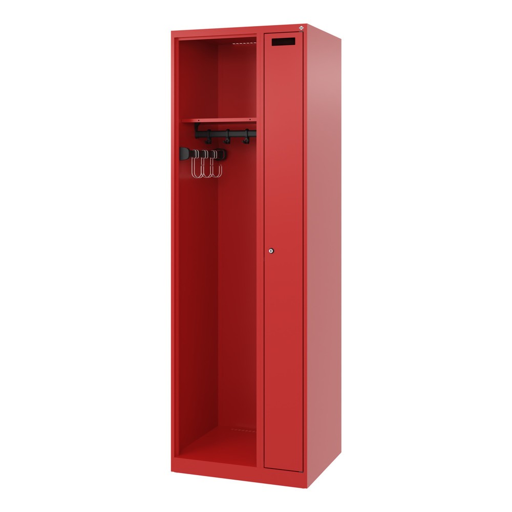 Productafbeelding nr. 5: C+P brandweerkast KOMBI, vloerglijders, 1 compartiment, hxbxd 1.850 x 600 x 500 mm, vuurrood