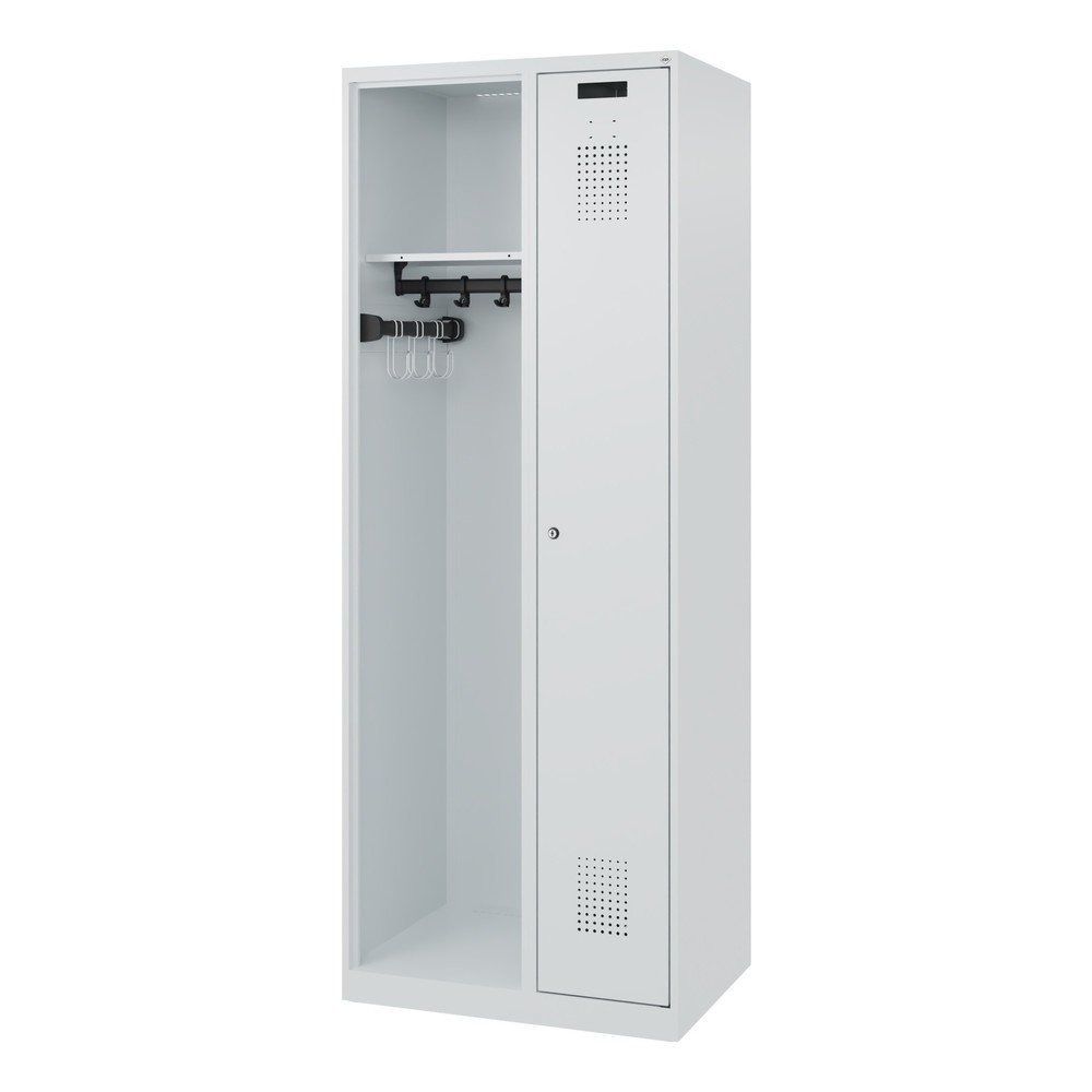 Productafbeelding nr. 5: C+P brandweerkast KOMBI, vloerglijders, 1 compartiment, hxbxd 1.850 x 700 x 500 mm, lichtgrijs