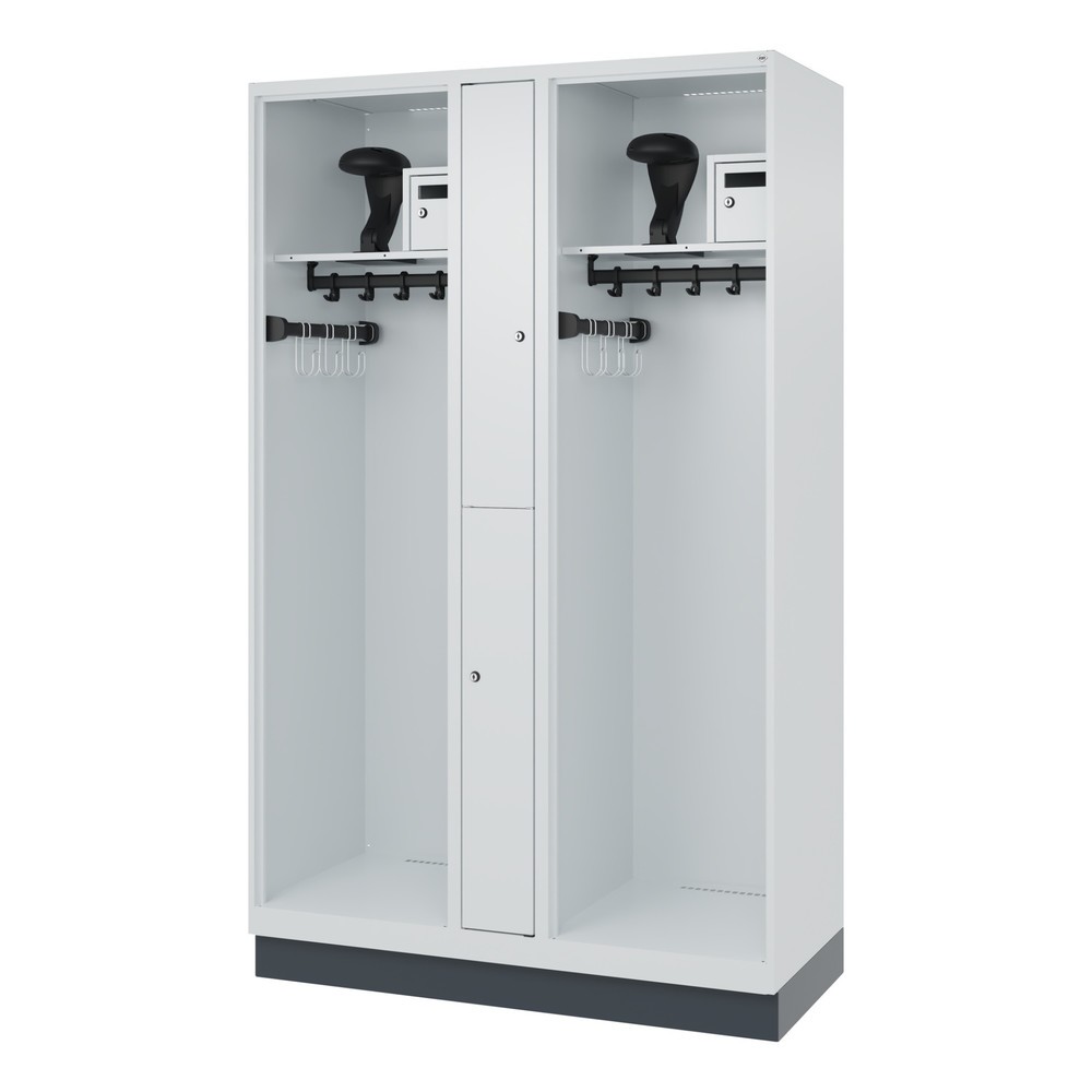 Productafbeelding nr. 5: C+P brandweerkast MAXI, sokkel, hxbxd 1.850 x 1.200 x 500 mm, lichtgrijs, met helmhouder