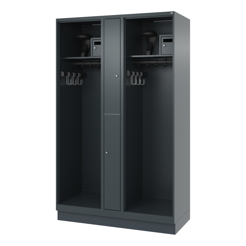 Productafbeelding nr. 5: C+P brandweerkast MAXI, sokkel, hxbxd 1.850 x 1.200 x 500 mm, antracietgrijs, met helmhouder