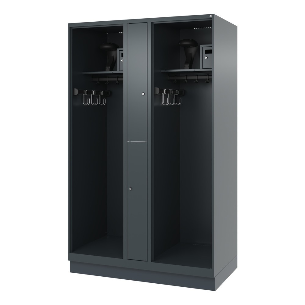 Productafbeelding nr. 5: C+P brandweerkast MAXI, sokkel, hxbxd 1.850 x 1.200 x 600 mm, antracietgrijs, met helmhouder