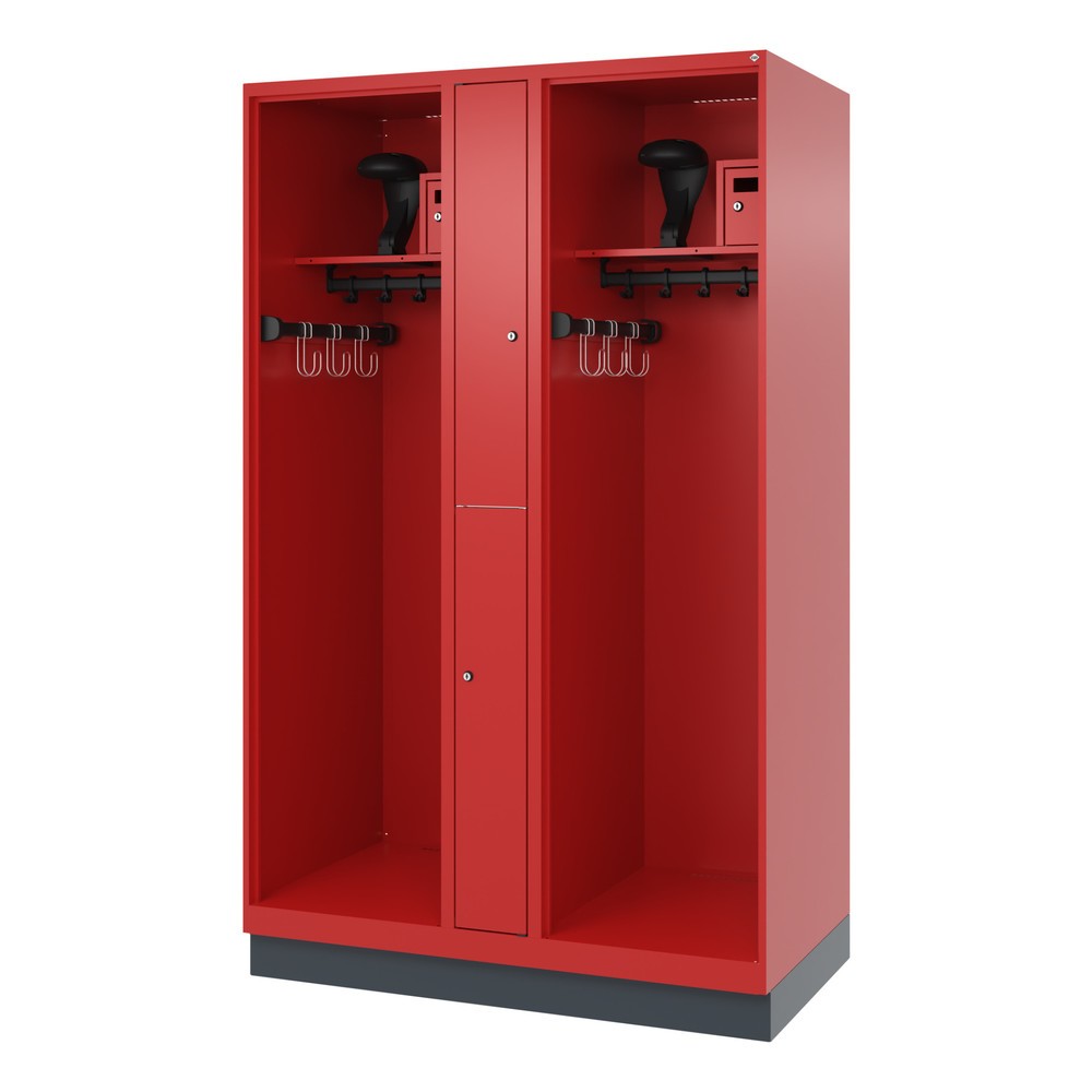 Productafbeelding nr. 5: C+P brandweerkast MAXI, sokkel, hxbxd 1.850 x 1.200 x 600 mm, vuurrood, met helmhouder