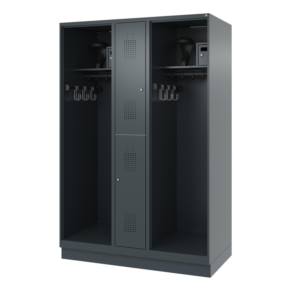 Productafbeelding nr. 5: C+P brandweerkast MAXI, sokkel, hxbxd 1.850 x 1.300 x 600 mm, antracietgrijs, met helmhouder