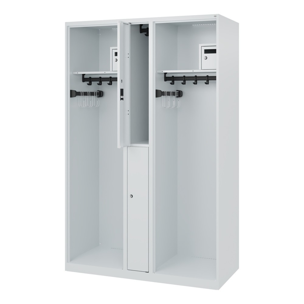 Product afbeelding: C+P brandweerkast MAXI, vloerglijders, hxbxd 1.850 x 1.200 x 500 mm, lichtgrijs
