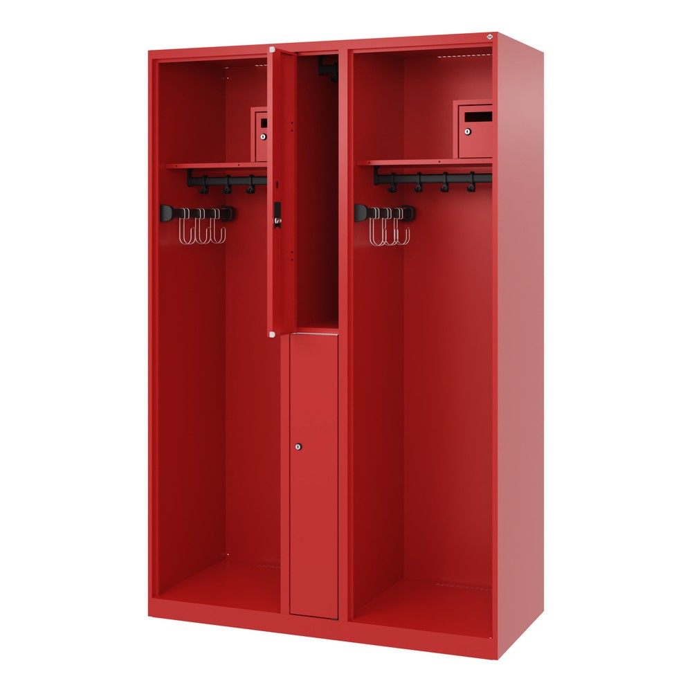 Product afbeelding: C+P brandweerkast MAXI, vloerglijders, hxbxd 1.850 x 1.200 x 500 mm, vuurrood