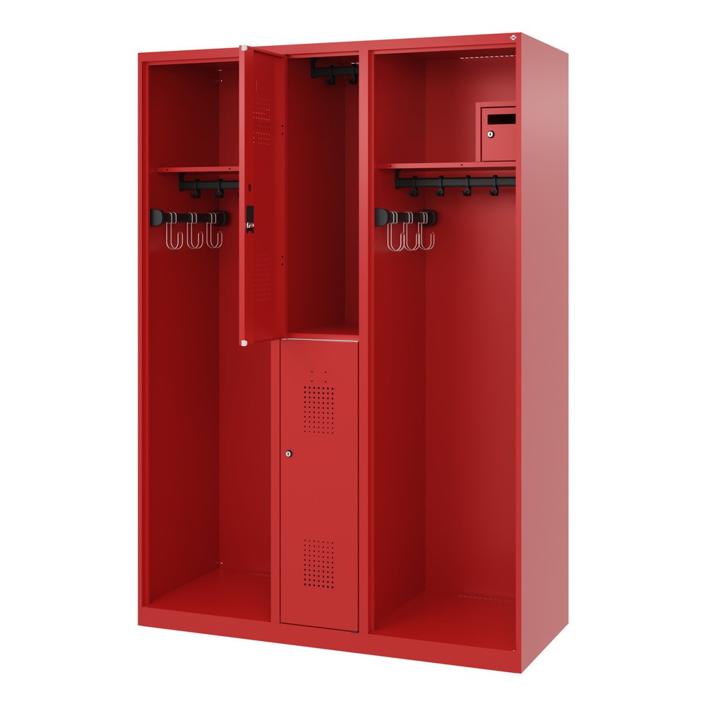 Product afbeelding: C+P brandweerkast MAXI, vloerglijders, hxbxd 1.850 x 1.300 x 500 mm, vuurrood