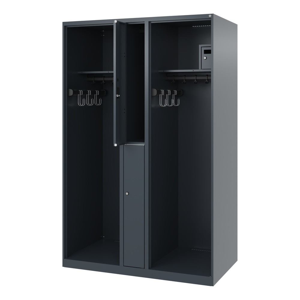 Product afbeelding: C+P brandweerkast MAXI, vloerglijders, hxbxd 1.850 x 1.200 x 600 mm, antracietgrijs