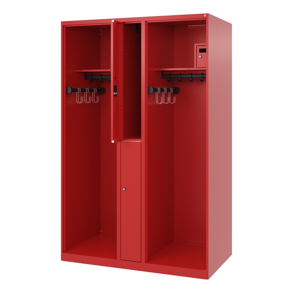 Product afbeelding: C+P brandweerkast MAXI, vloerglijders, hxbxd 1.850 x 1.200 x 600 mm, vuurrood