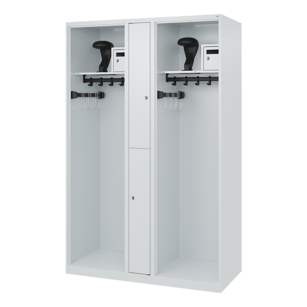 Productafbeelding nr. 5: C+P brandweerkast MAXI, vloerglijders, hxbxd 1.850 x 1.200 x 500 mm, lichtgrijs, met helmhouder