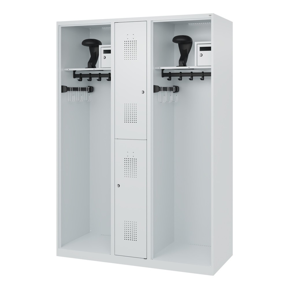 Productafbeelding nr. 5: C+P brandweerkast MAXI, vloerglijders, hxbxd 1.850 x 1.300 x 500 mm, lichtgrijs, met helmhouder