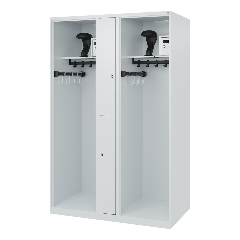 Productafbeelding nr. 5: C+P brandweerkast MAXI, vloerglijders, hxbxd 1.850 x 1.200 x 600 mm, lichtgrijs, met helmhouder