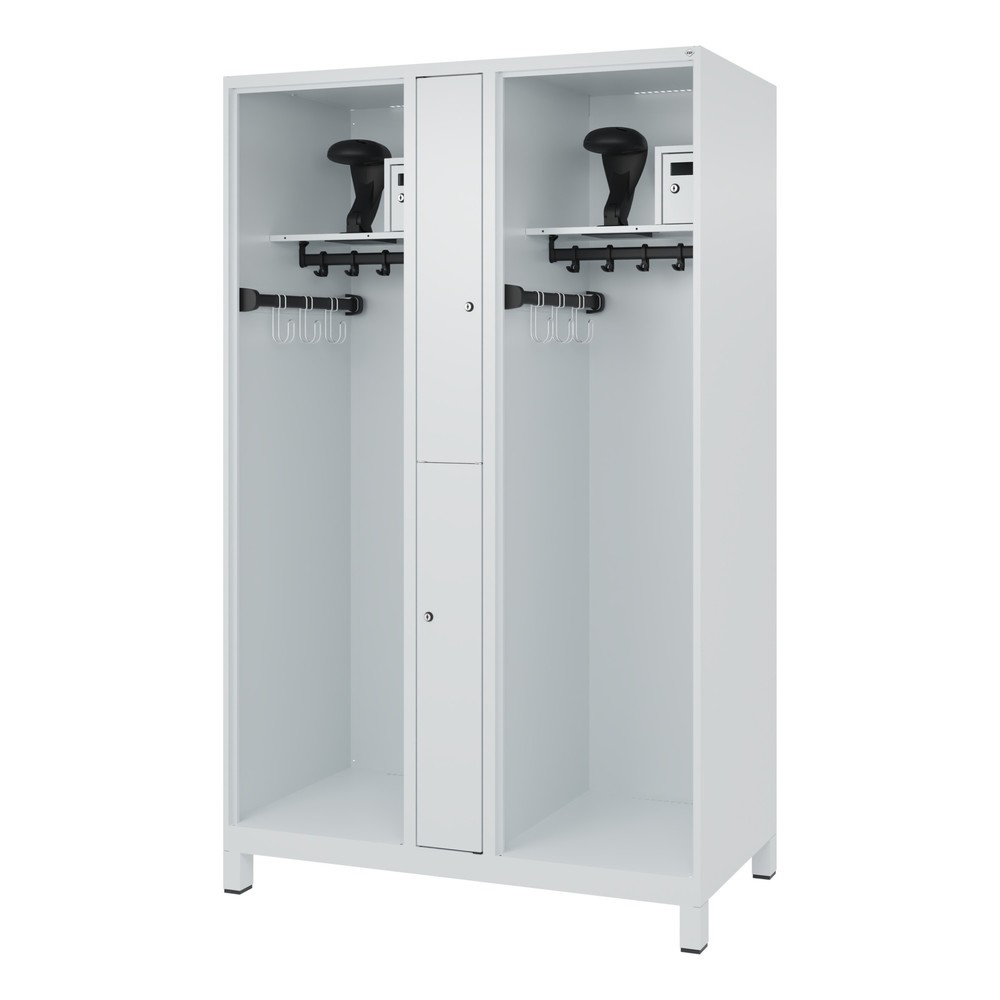 Productafbeelding nr. 5: C+P brandweerkast MAXI, voeten, hxbxd 1.850 x 1.200 x 600 mm, lichtgrijs, met helmhouder
