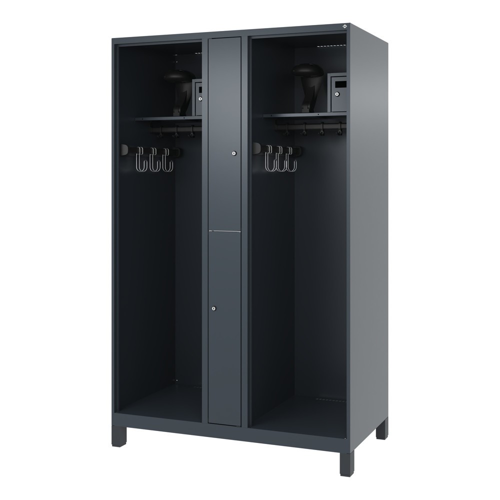 Productafbeelding nr. 5: C+P brandweerkast MAXI, voeten, hxbxd 1.850 x 1.200 x 600 mm, antracietgrijs, met helmhouder