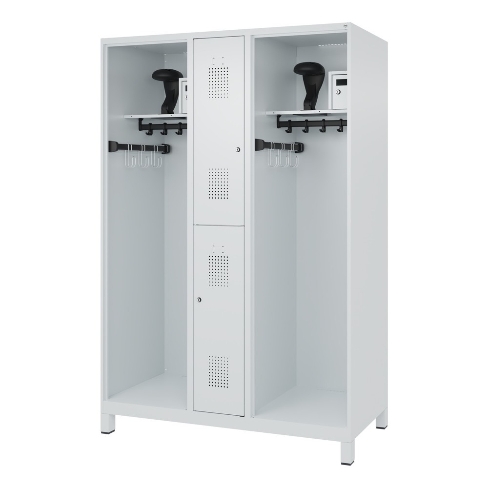 Productafbeelding nr. 5: C+P brandweerkast MAXI, voeten, hxbxd 1.850 x 1.300 x 600 mm, lichtgrijs, met helmhouder