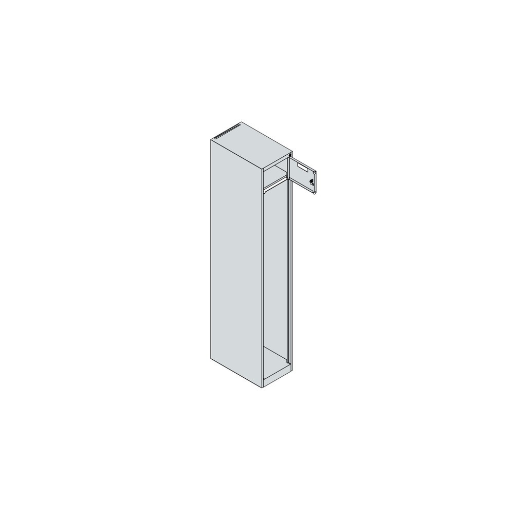Productafbeelding nr. 4: C+P brandweerkast PRAKTUS, voeten, 1 compartiment, hxbxd 1.850 x 300 x 500 mm, vuurrood, met helmhouder