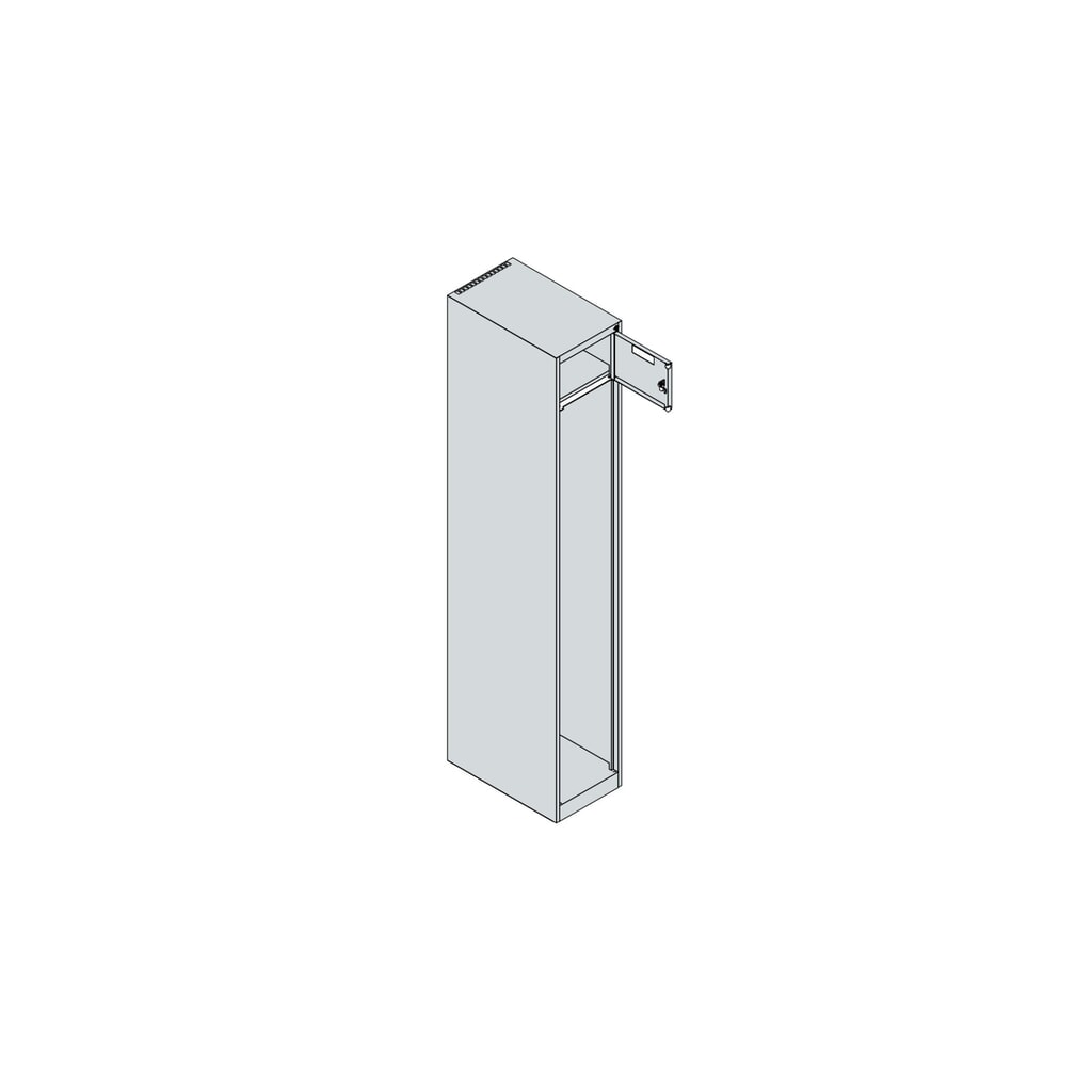 C+P brandweerkast PRAKTUS, vloerglijders, 1 compartiment, hxbxd 1.850 x 300 x 500 mm, antracietgrijs Productafbeelding nr. 4: C+P brandweerkast PRAKTUS, vloerglijders, 1 compartiment, hxbxd 1.850 x 300 x 500 mm, antracietgrijs