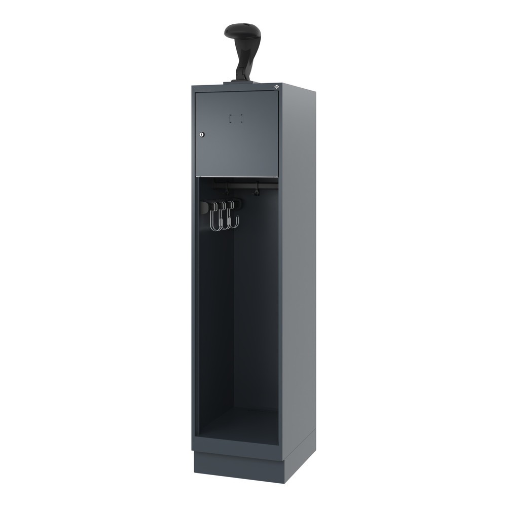 Productafbeelding nr. 5: C+P brandweerkast YOUNGSTER, sokkel, 1 compartiment, hxbxd 1.530 x 400 x 500 mm, antracietgrijs, met helmhouder