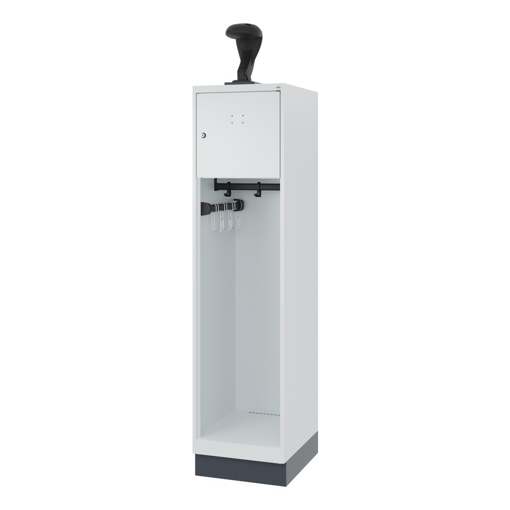 Productafbeelding nr. 5: C+P brandweerkast YOUNGSTER, sokkel, 1 compartiment, hxbxd 1.530 x 400 x 500 mm, lichtgrijs, met helmhouder