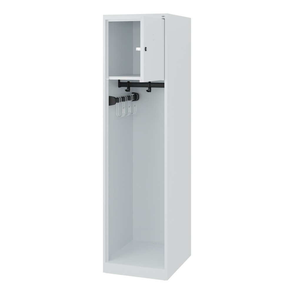 Product afbeelding: C+P brandweerkast YOUNGSTER, vloerglijders, 1 compartiment, hxbxd 1.530 x 400 x 500 mm, lichtgrijs