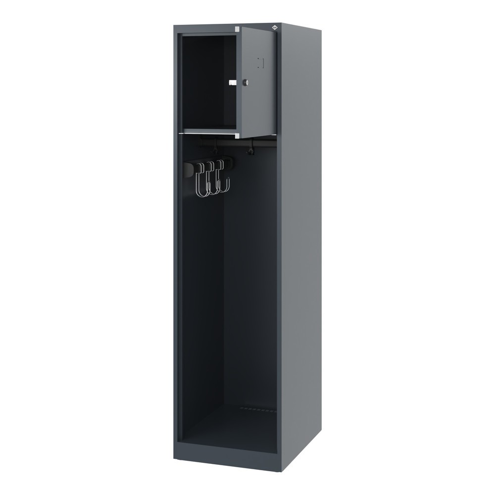 Product afbeelding: C+P brandweerkast YOUNGSTER, vloerglijders, 1 compartiment, hxbxd 1.530 x 400 x 500 mm, antracietgrijs