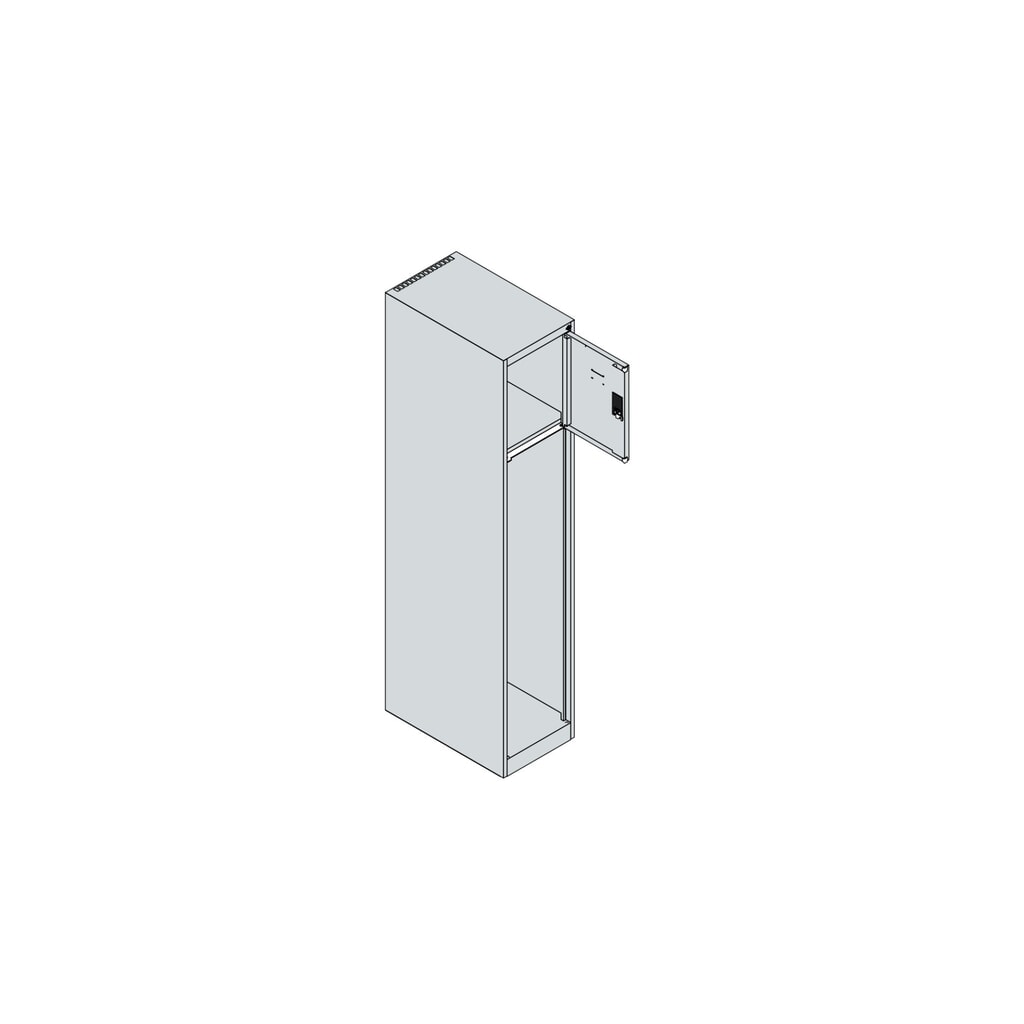 C+P brandweerkast YOUNGSTER, voeten, 1 compartiment, hxbxd 1.530 x 300 x 500 mm, vuurrood, met helmhouder Productafbeelding nr. 4: C+P brandweerkast YOUNGSTER, voeten, 1 compartiment, hxbxd 1.530 x 300 x 500 mm, vuurrood, met helmhouder
