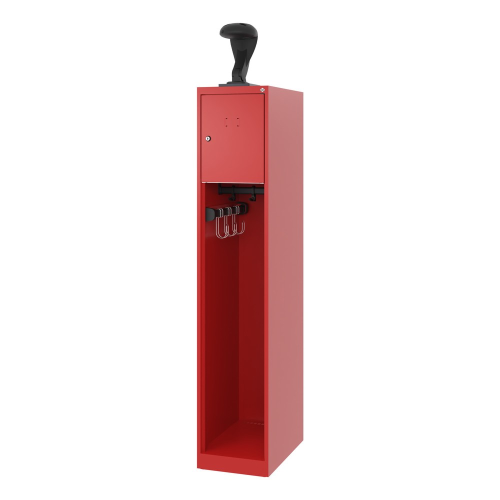 Productafbeelding nr. 5: C+P brandweerkast YOUNGSTER, vloerglijders, 1 compartiment, hxbxd 1.530 x 300 x 500 mm, vuurrood, met helmhouder